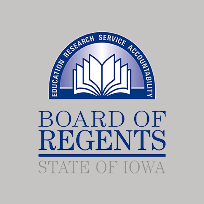 Logo for the Iowa Board of Regents.