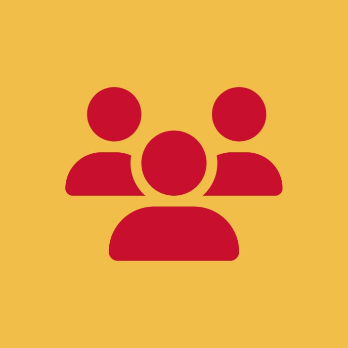 Icon showing a group of people